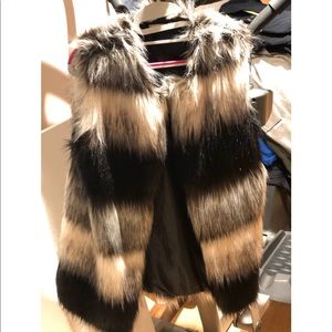 Faux Fur Vest//Jacket (tri-color/ombre)